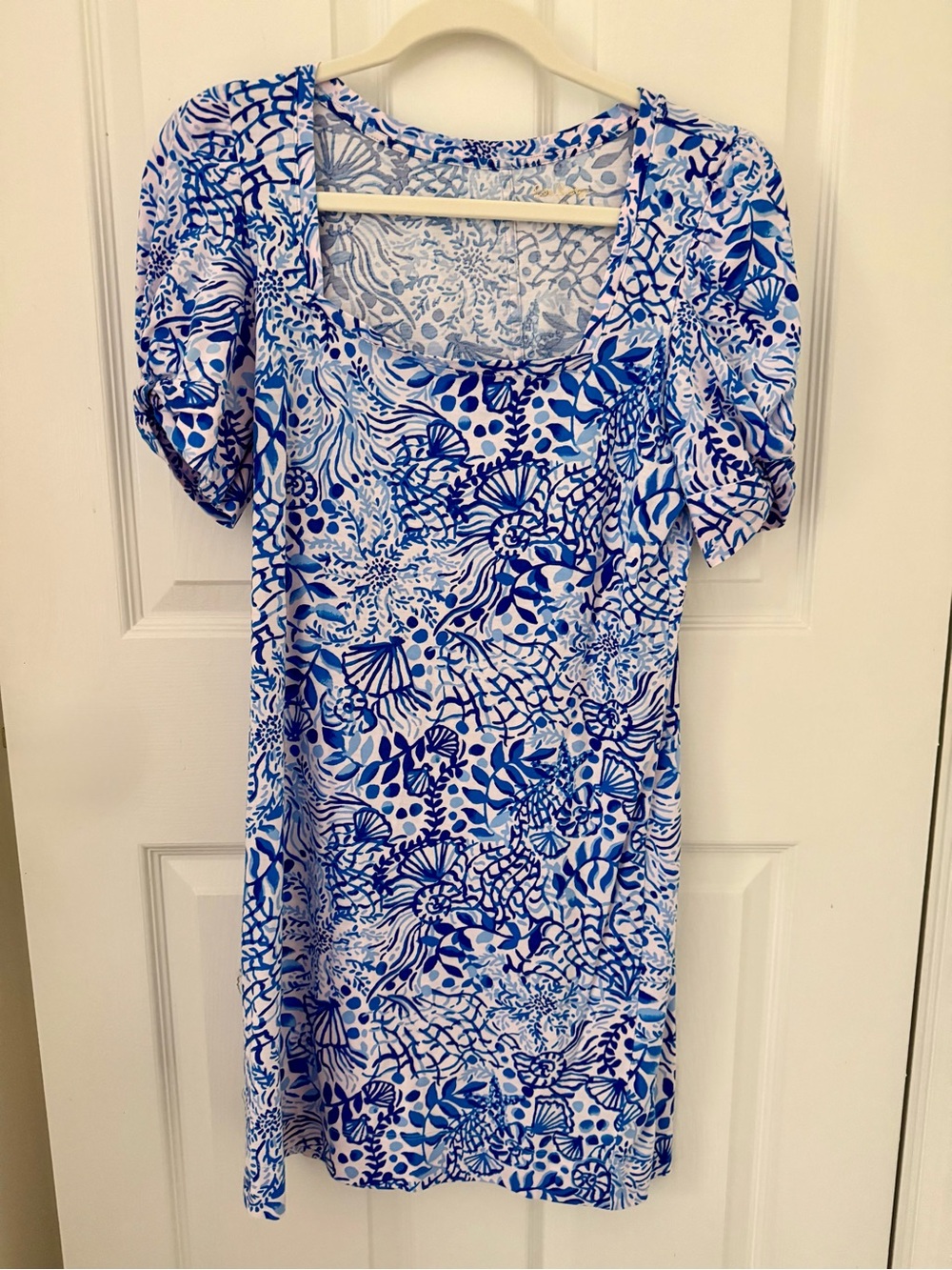 Lilly Pulitzer Blue and White Mini Dress